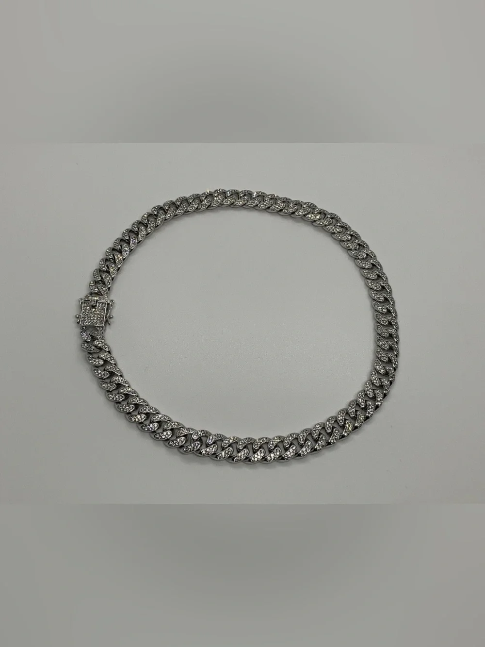 13mm Cuban Link Chain 19” Iced out Premium Choker Necklace 1 pcs